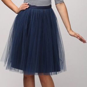 NEW Tulle Skirt Tutu Navy Blue Small